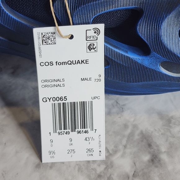 adidas adiFOM Q Cosmic Way Runners Neptune Men's 9.5 GY0065 - Picture 7 of 7